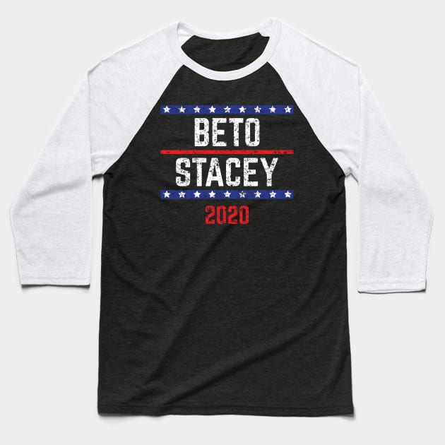 Beto O'Rourke and Stacey Abrams on the one ticket? Dare to dream. Presidential race 2020 Distressed text Baseball T-Shirt by YourGoods